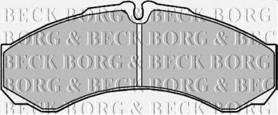 BORG & BECK bbp2195 -  Комплект тормозных колодок, дисковый тормоз